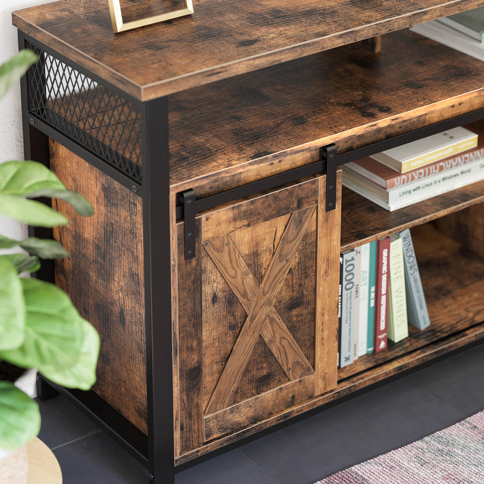 TV-Schrank vintagebraun-schwarz