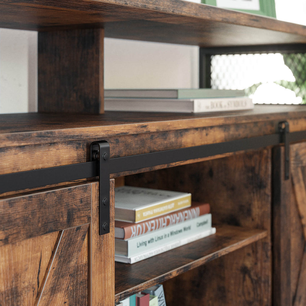 TV-Schrank vintagebraun-schwarz