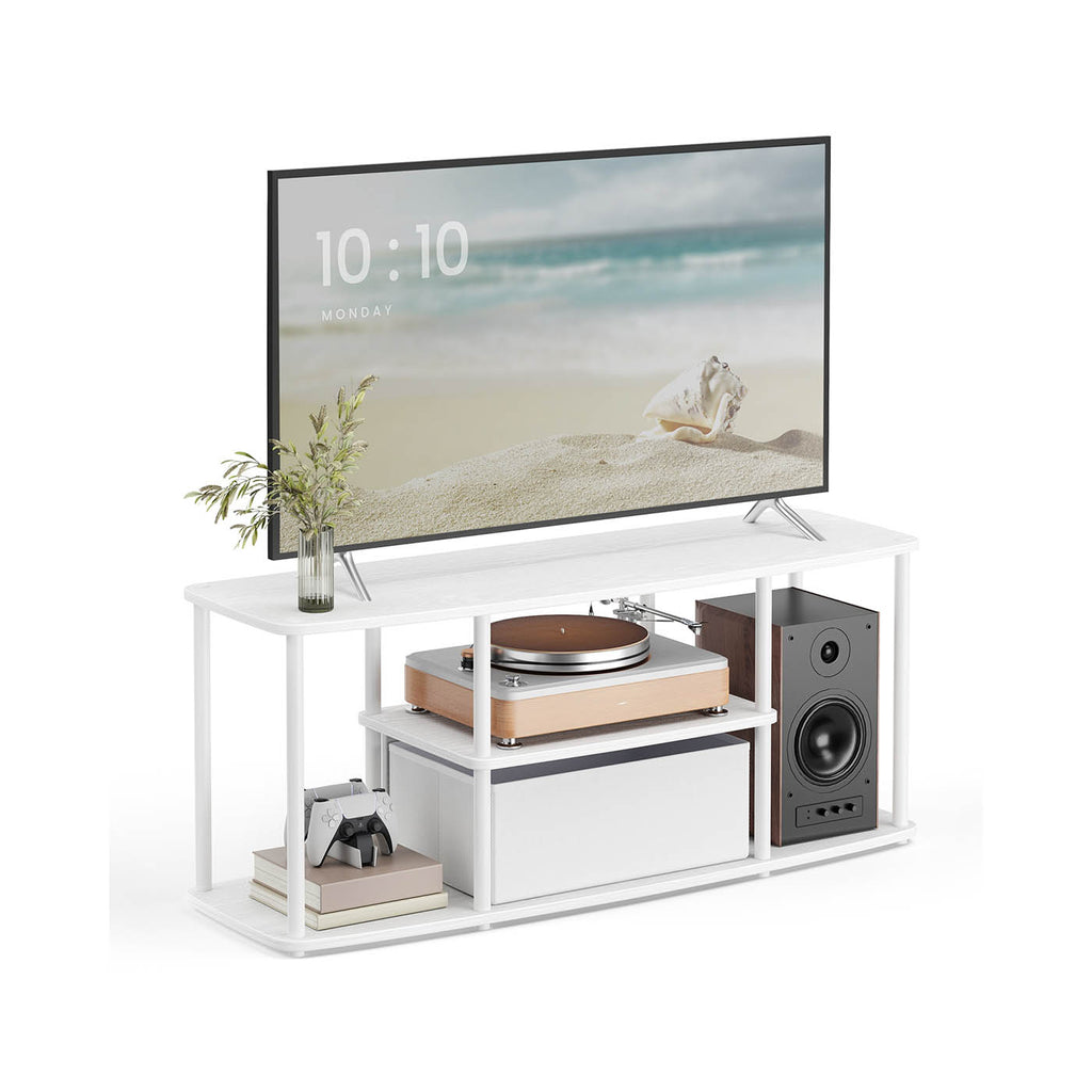 TV-Schrank für Fernseher bis zu 50 Zoll schneeweiß-mattweiß