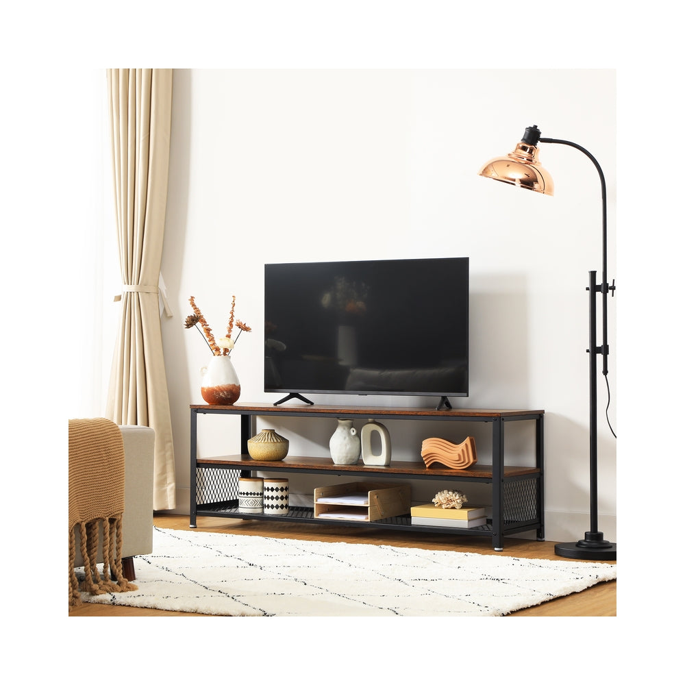 Industriestil TV-Lowboard mit 3 Ebenen