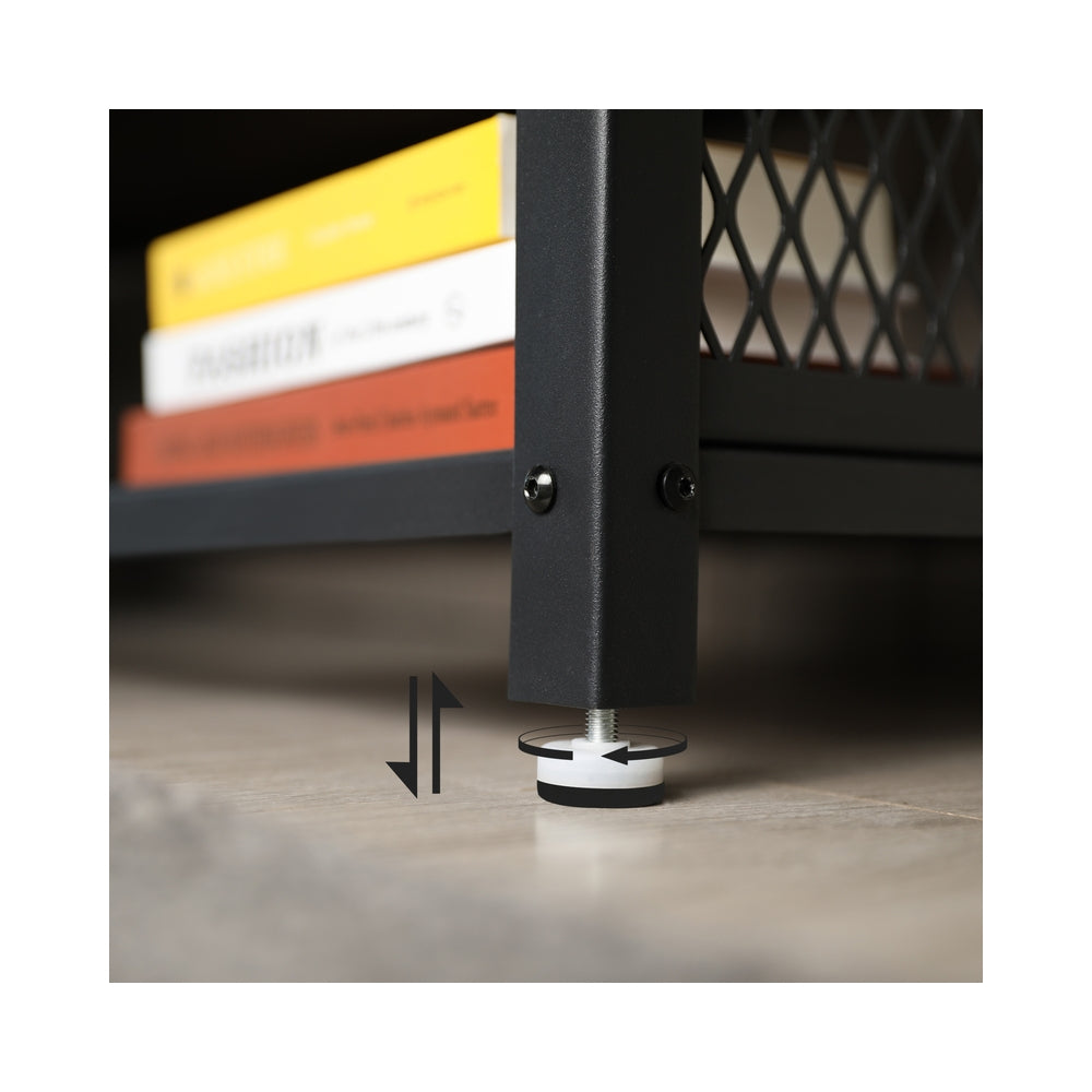 Industriestil TV-Lowboard mit 3 Ebenen
