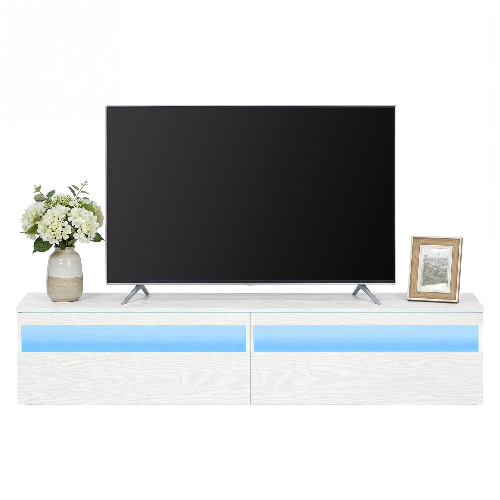 Schwebendes TV-Lowboard für Wohnzimmer, für verschiedene Fernseher, Couchtisch