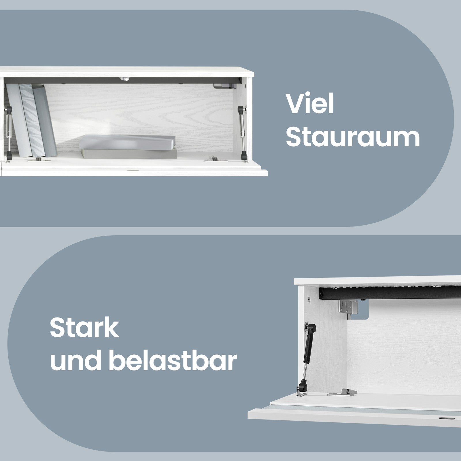 Schwebendes TV-Lowboard für Wohnzimmer, für verschiedene Fernseher, Couchtisch