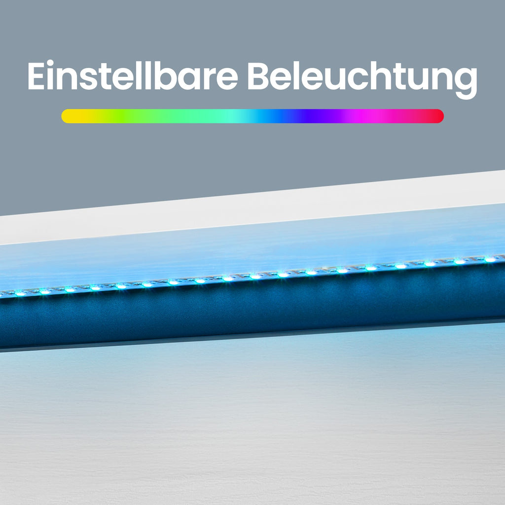Schwebendes TV-Lowboard für Wohnzimmer, für verschiedene Fernseher, Couchtisch