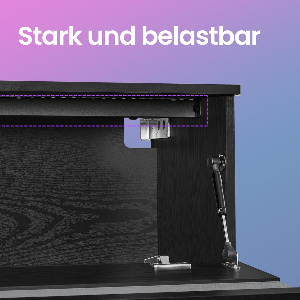 Schwebendes TV-Lowboard für Wohnzimmer, für verschiedene Fernseher, Couchtisch
