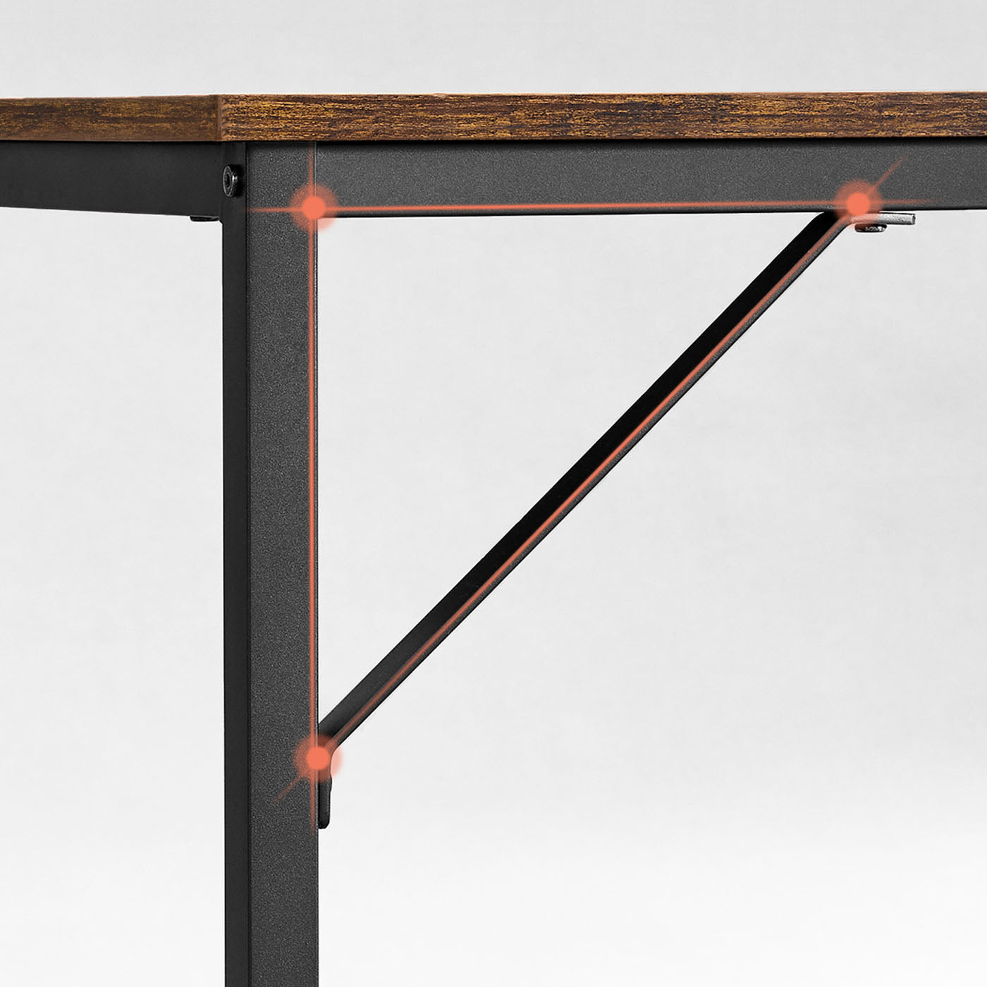 Schmaler Bürotisch im Industrie-Design