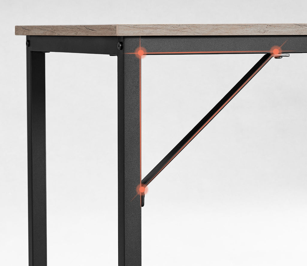 Schmaler Bürotisch im Industrie-Design