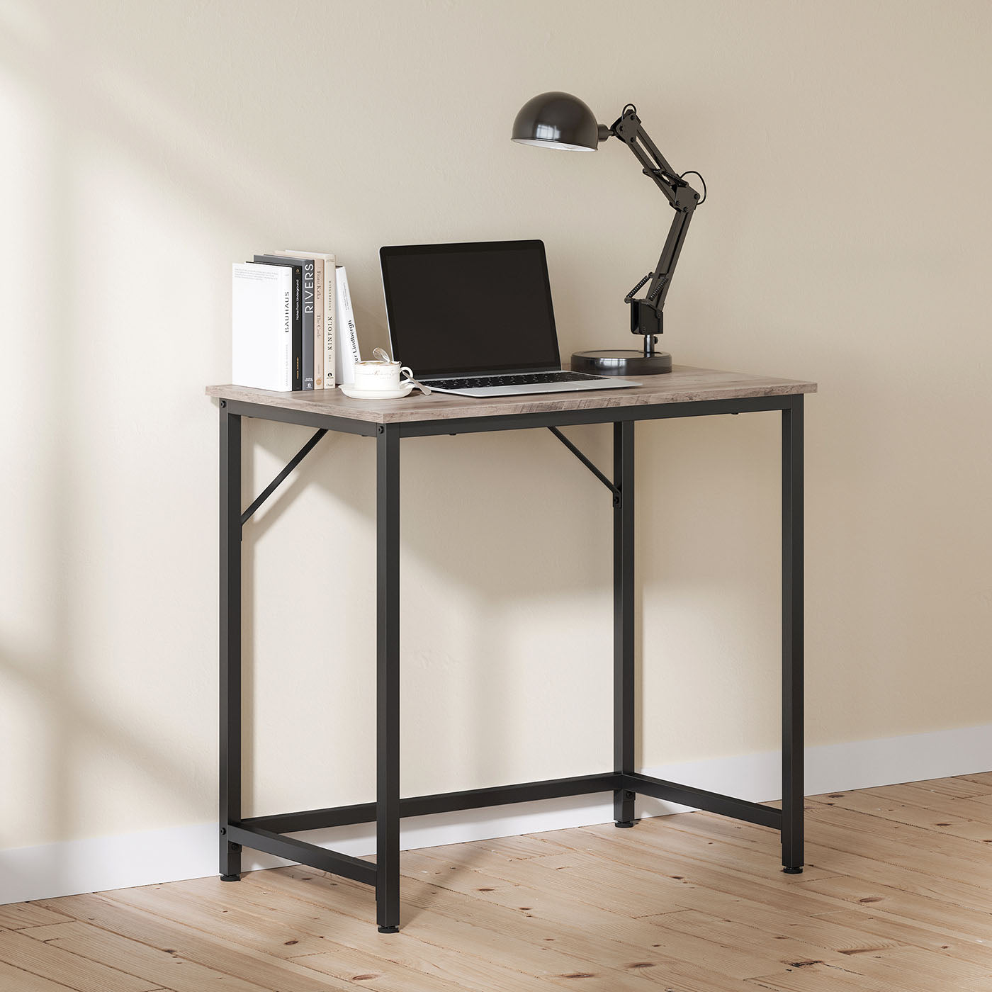 Schmaler Bürotisch im Industrie-Design