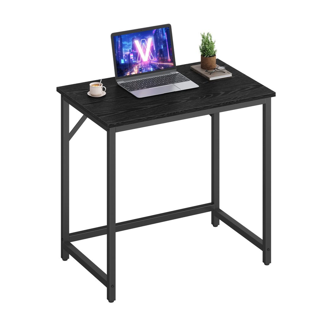 Kleiner Computertisch Industrie-Design schwarz