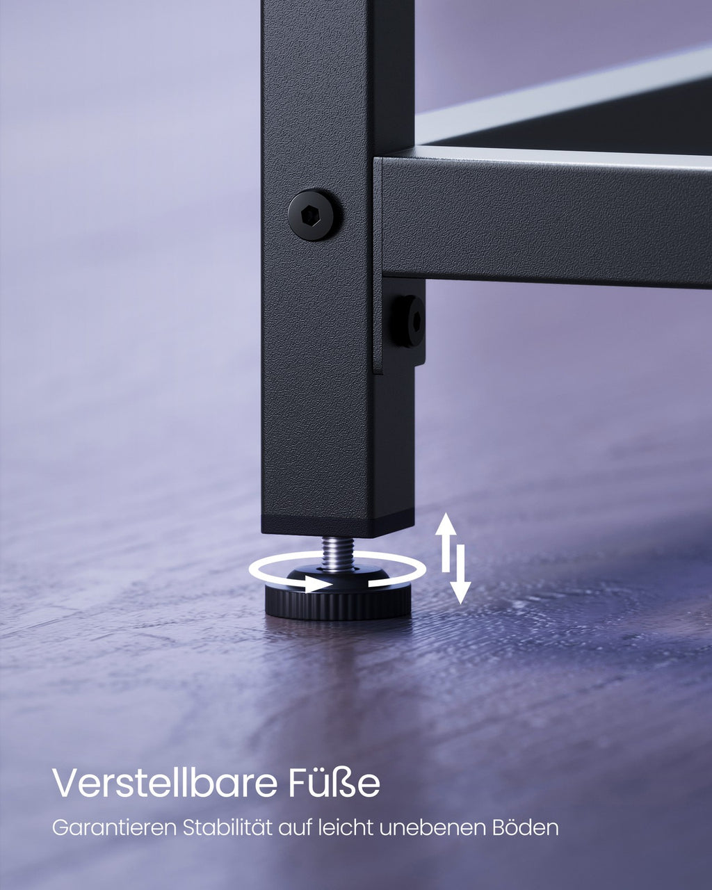 Schreibtisch Industrie-Design schwarz