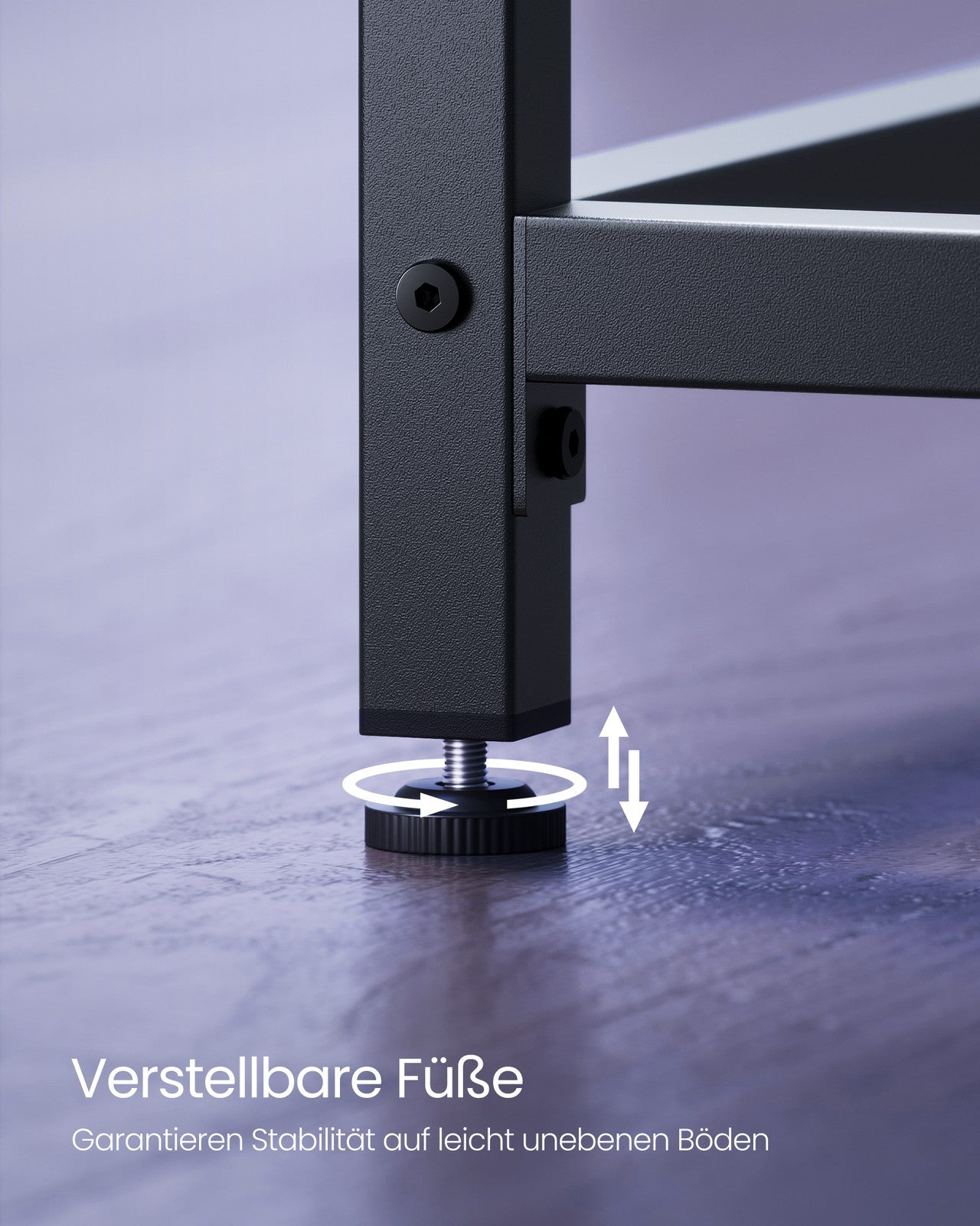 Schreibtisch Industrie-Design schwarz