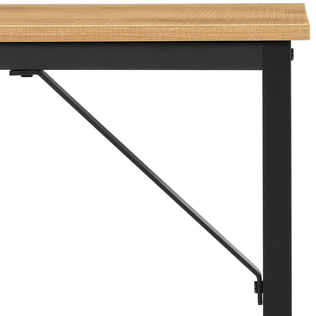 Schreibtisch mit Metallgestell