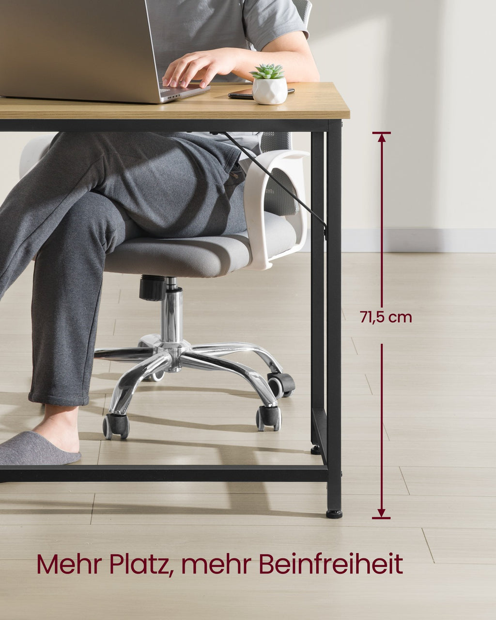 Schreibtisch mit Metallgestell moderner Stil