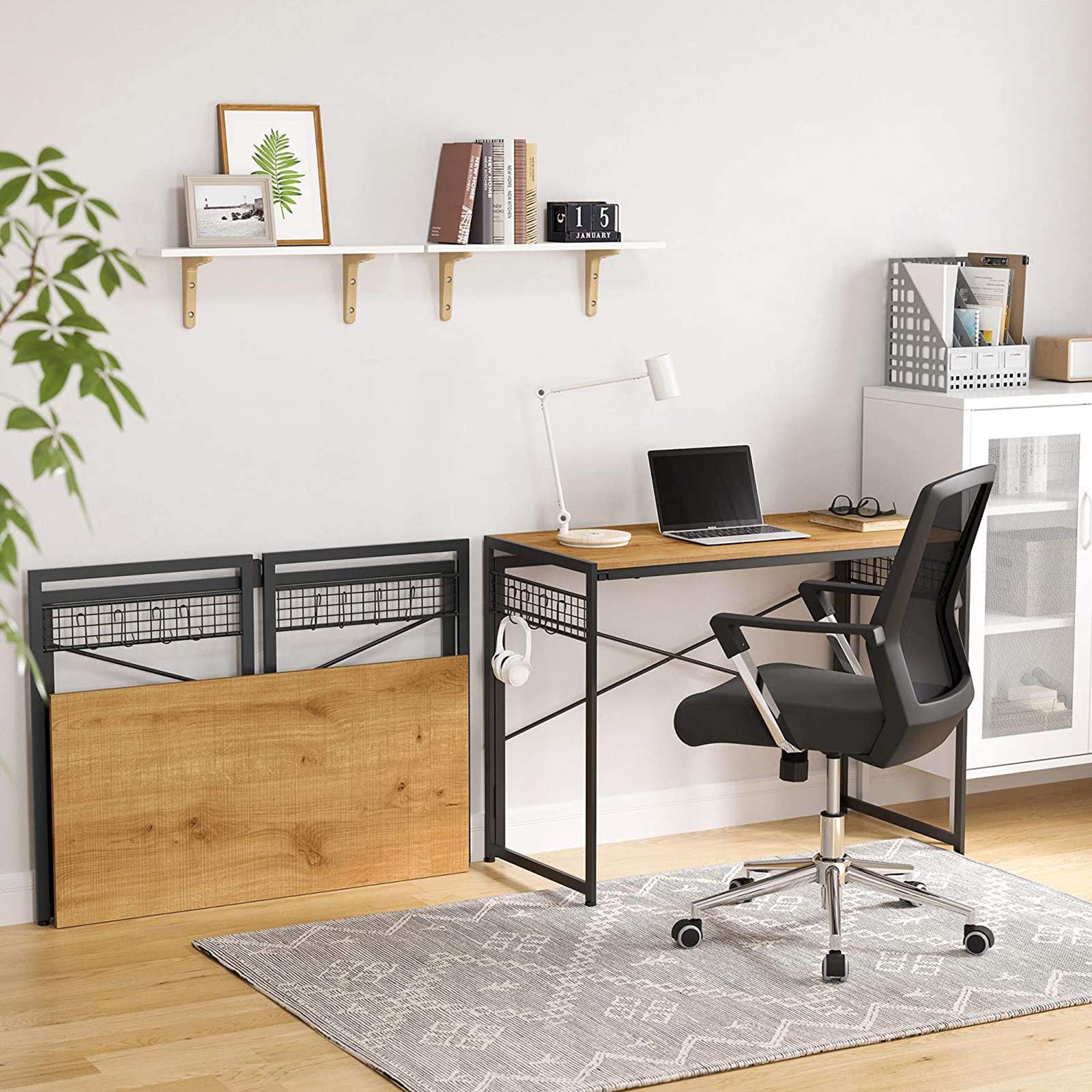 Klappbarer Schreibtisch mit 8 Haken