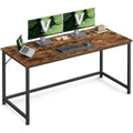Industrie-Design Schreibtisch Vintagebraun-Schwarz