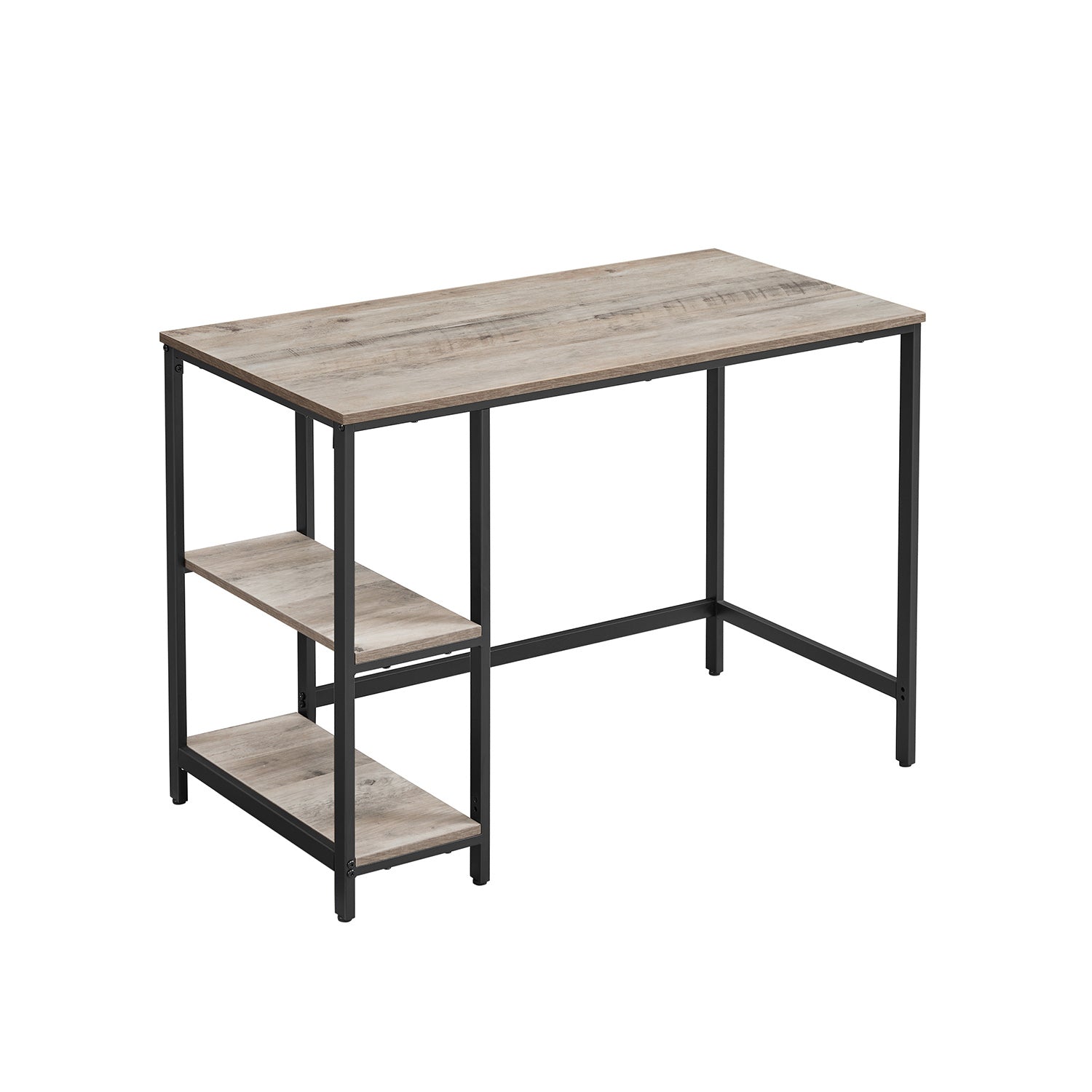 Industrie-Design Bürotisch mit 2 Ablagen