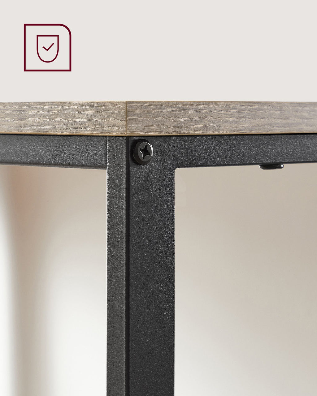 Industrie-Design Bürotisch mit 2 Ablagen