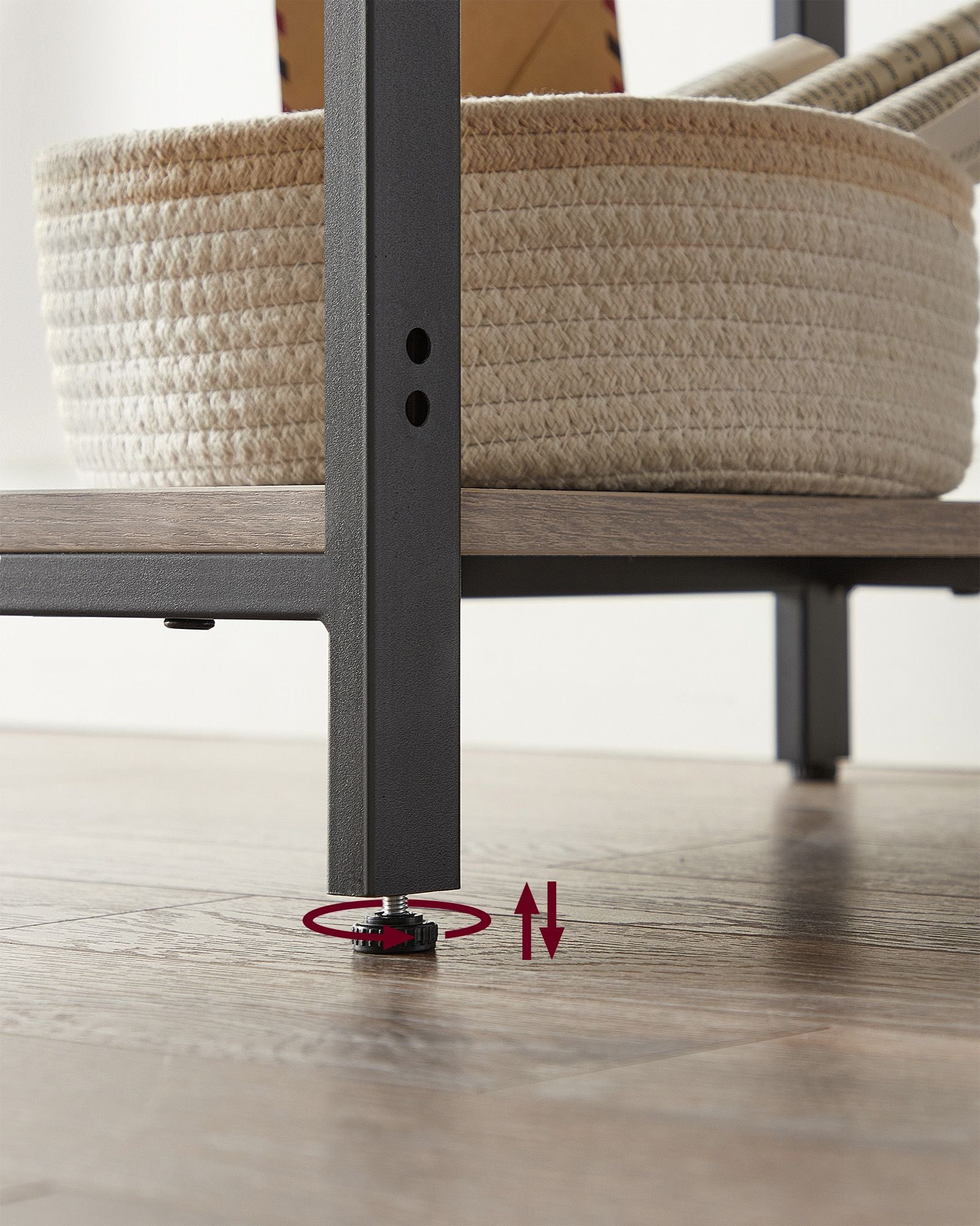 Industrie-Design Bürotisch mit 2 Ablagen