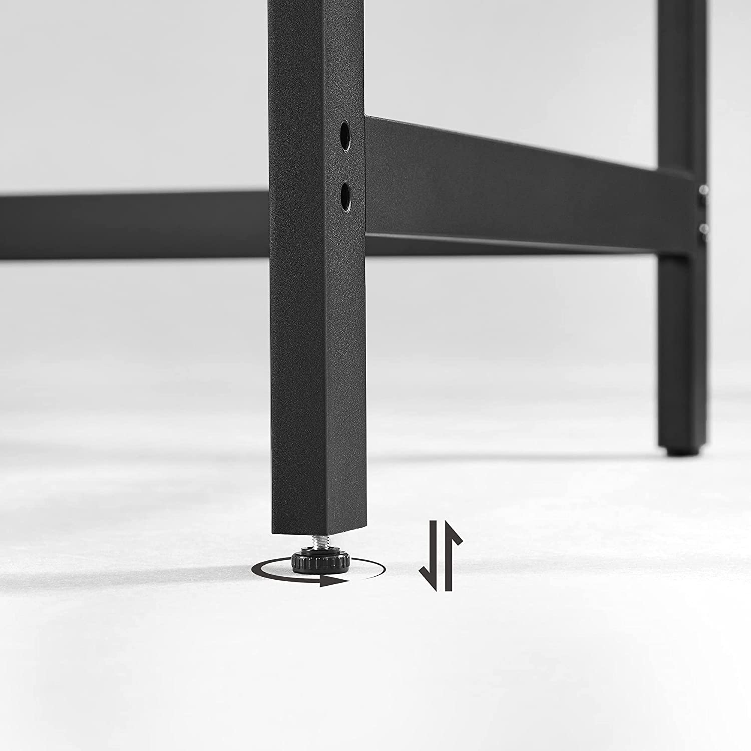 Computertisch mit Ablagen Schwarz