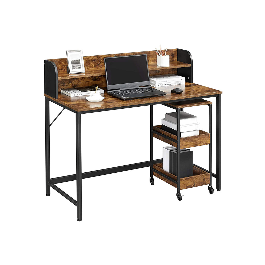 Schreibtisch mit Monitorständer