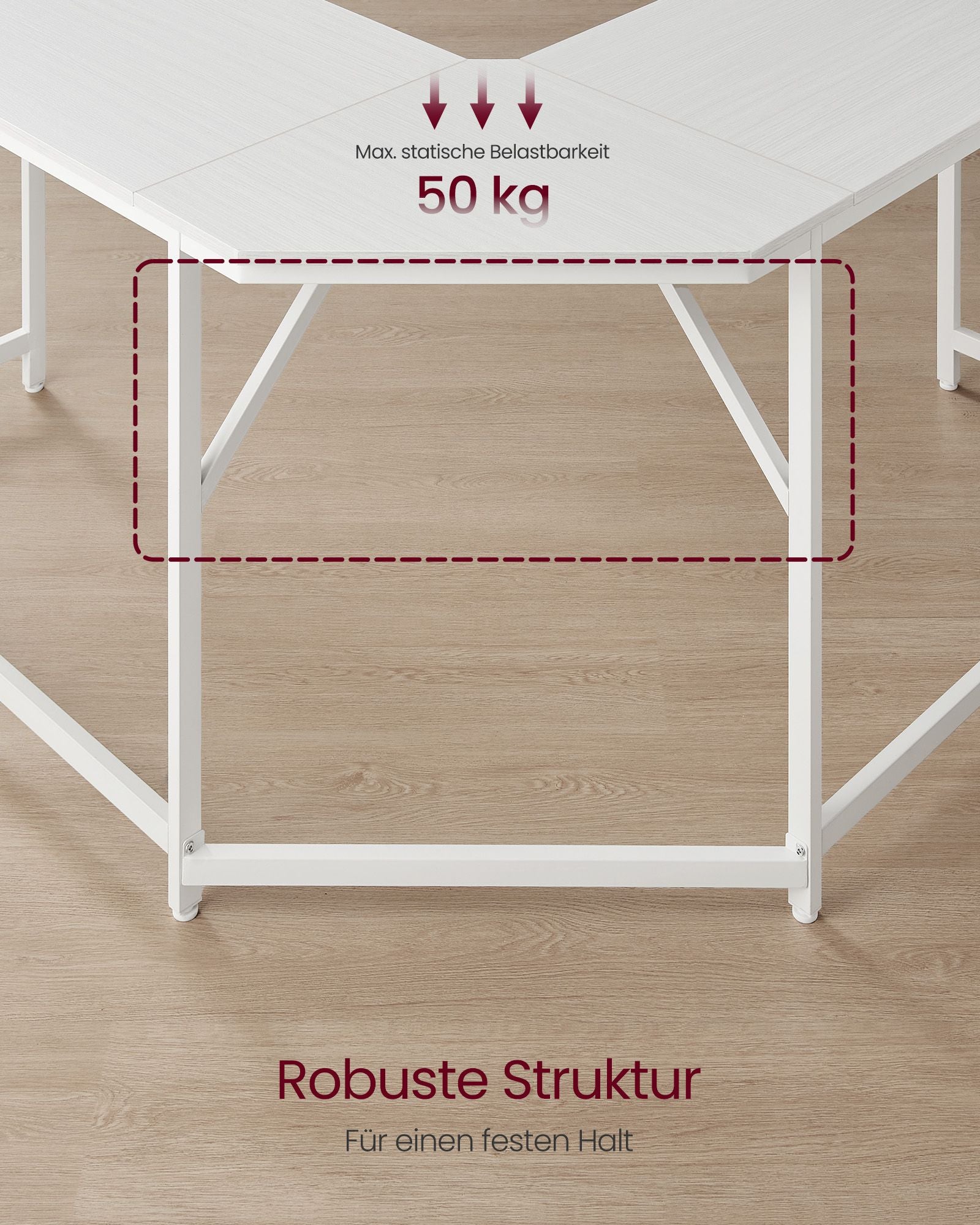 L-förmiger Schreibtisch 149 x 149 x 76 cm platzsparend