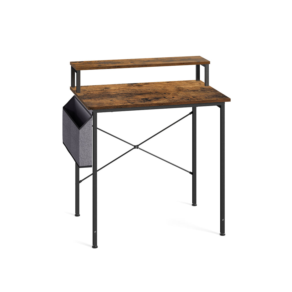Schreibtisch mit Monitorständer für Homeoffice 80 x 55 cm