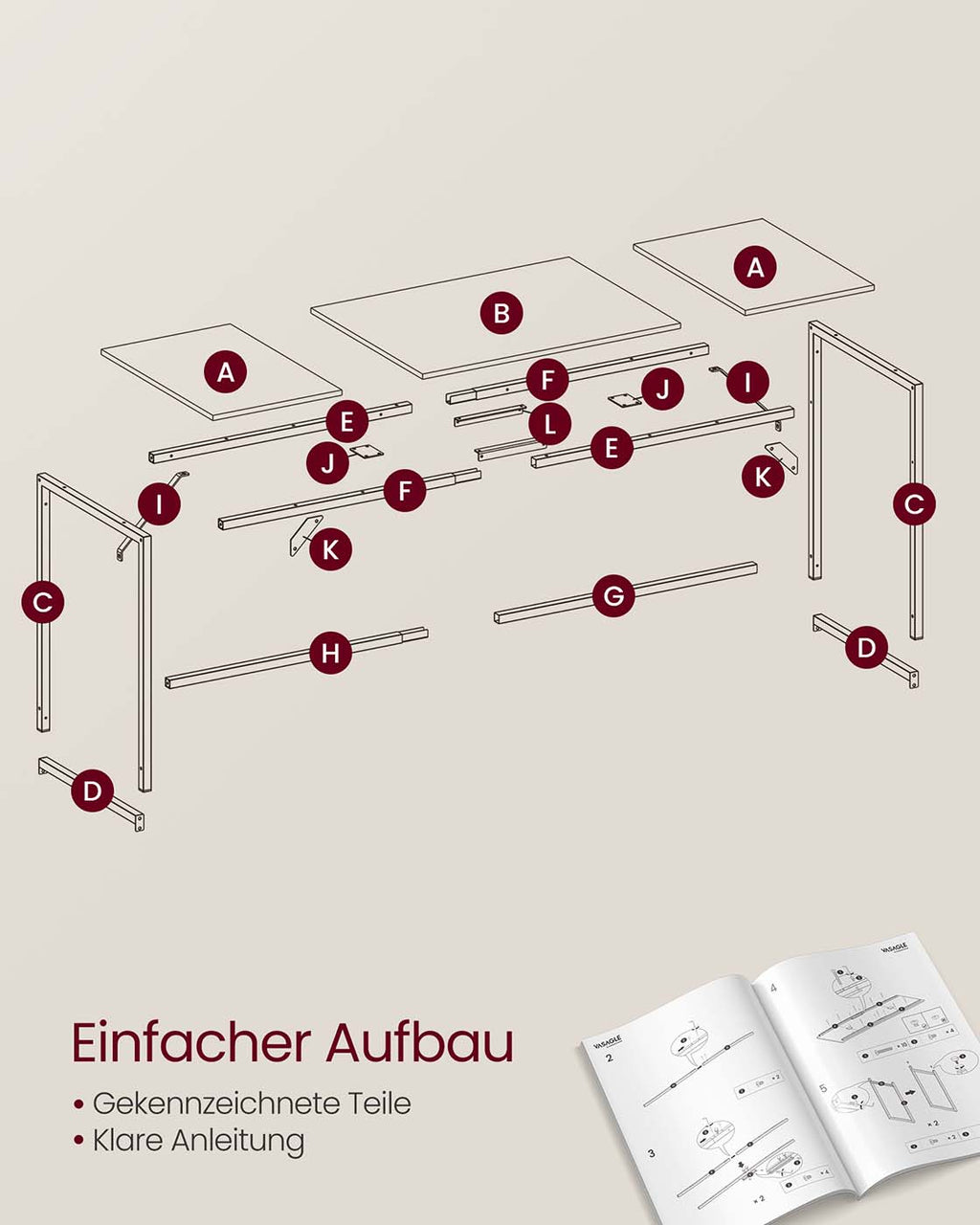 Computertisch für das Homeoffice