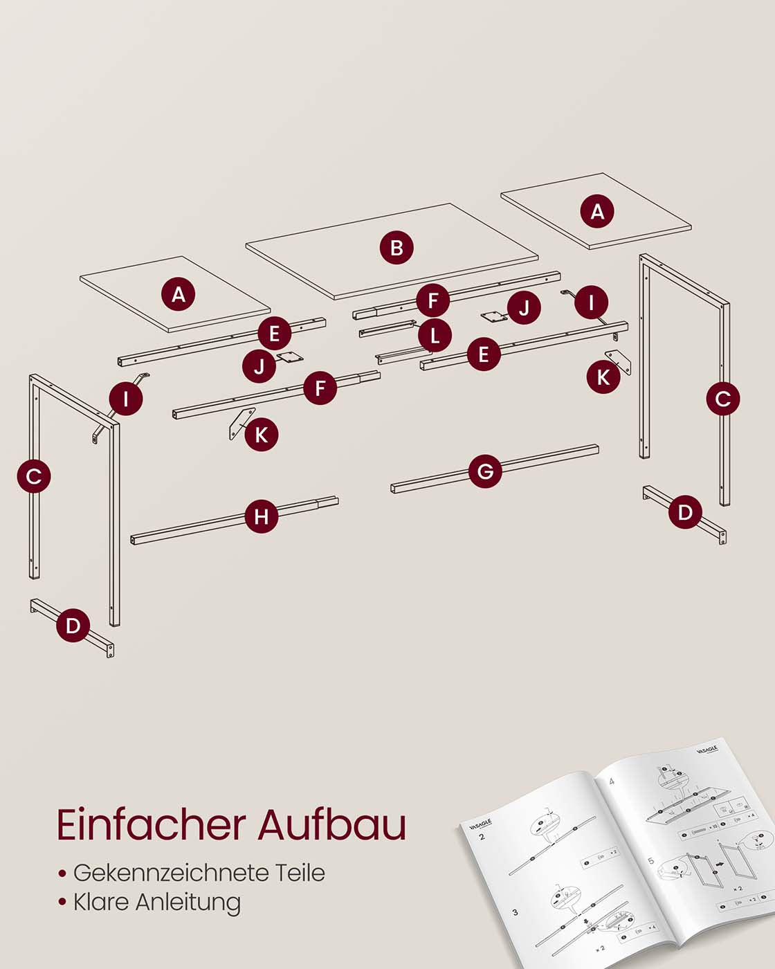 Computertisch für das Homeoffice