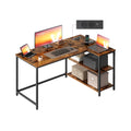 Eckschreibtisch in L Form mit Stauraum für Homeoffice