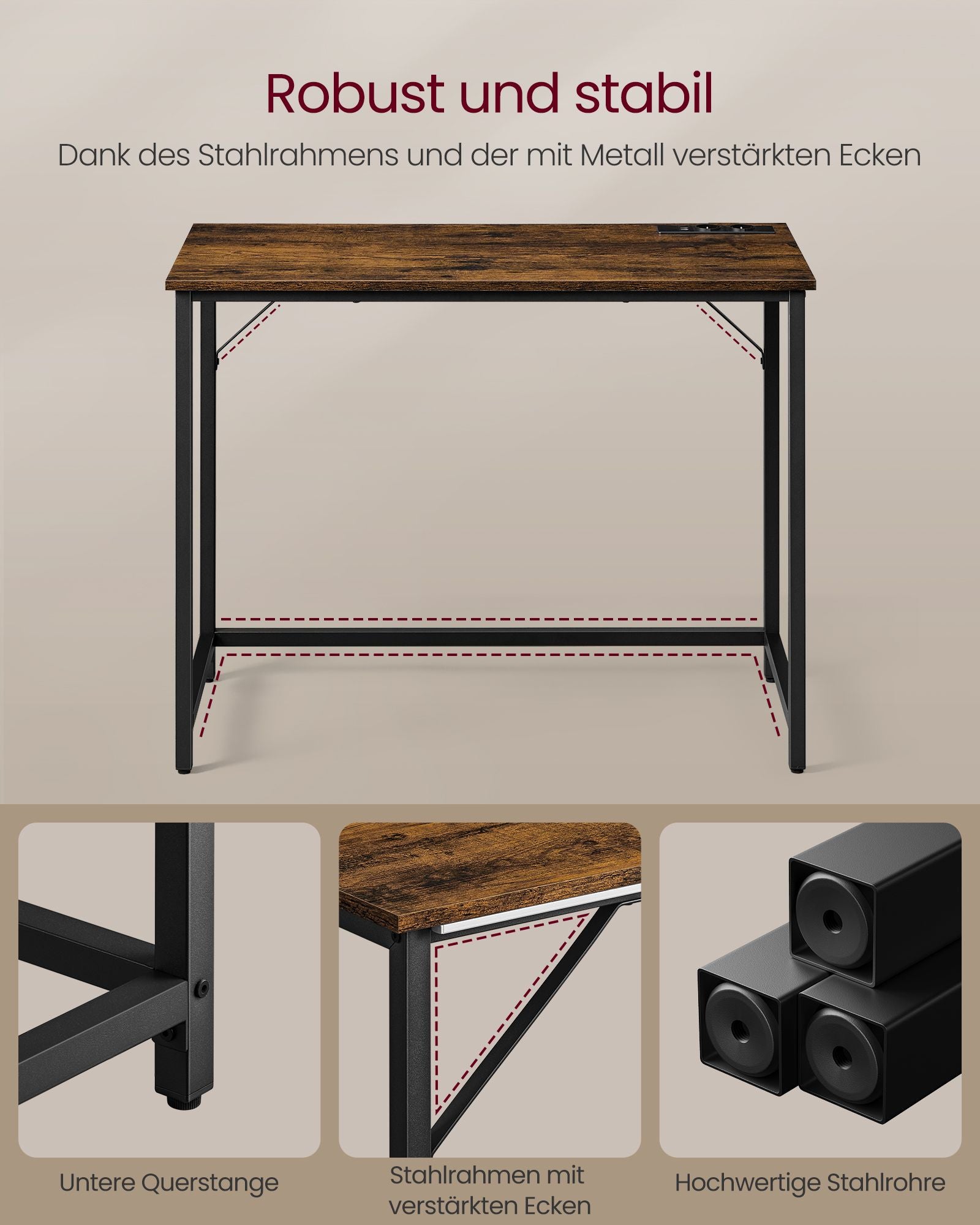Gaming-Tisch mit LED-Beleuchtung