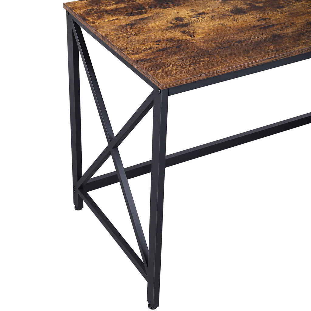 Schreibtisch mit Metallgestell