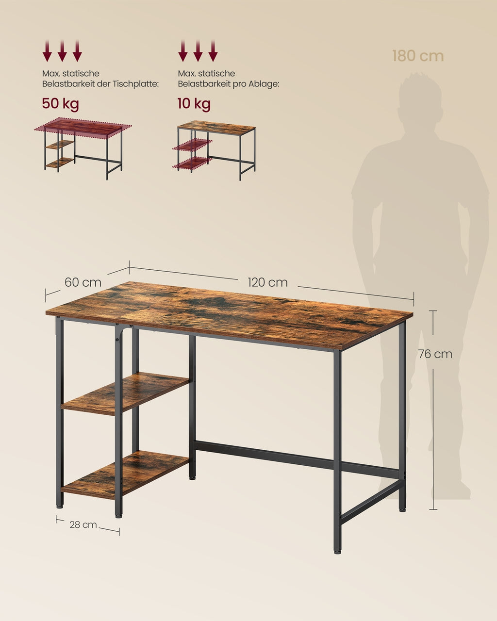 Industrie-Look Schreibtisch