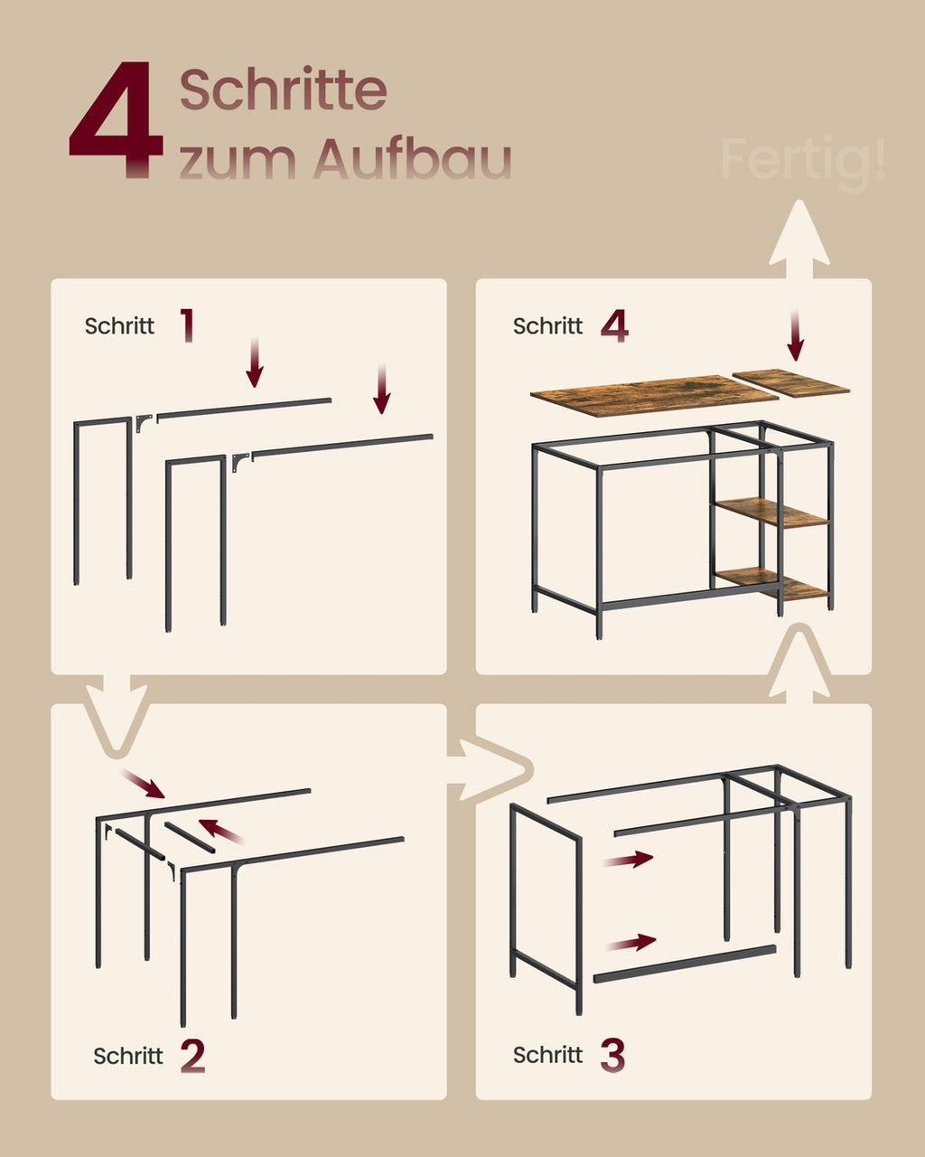 Industrie-Look Schreibtisch