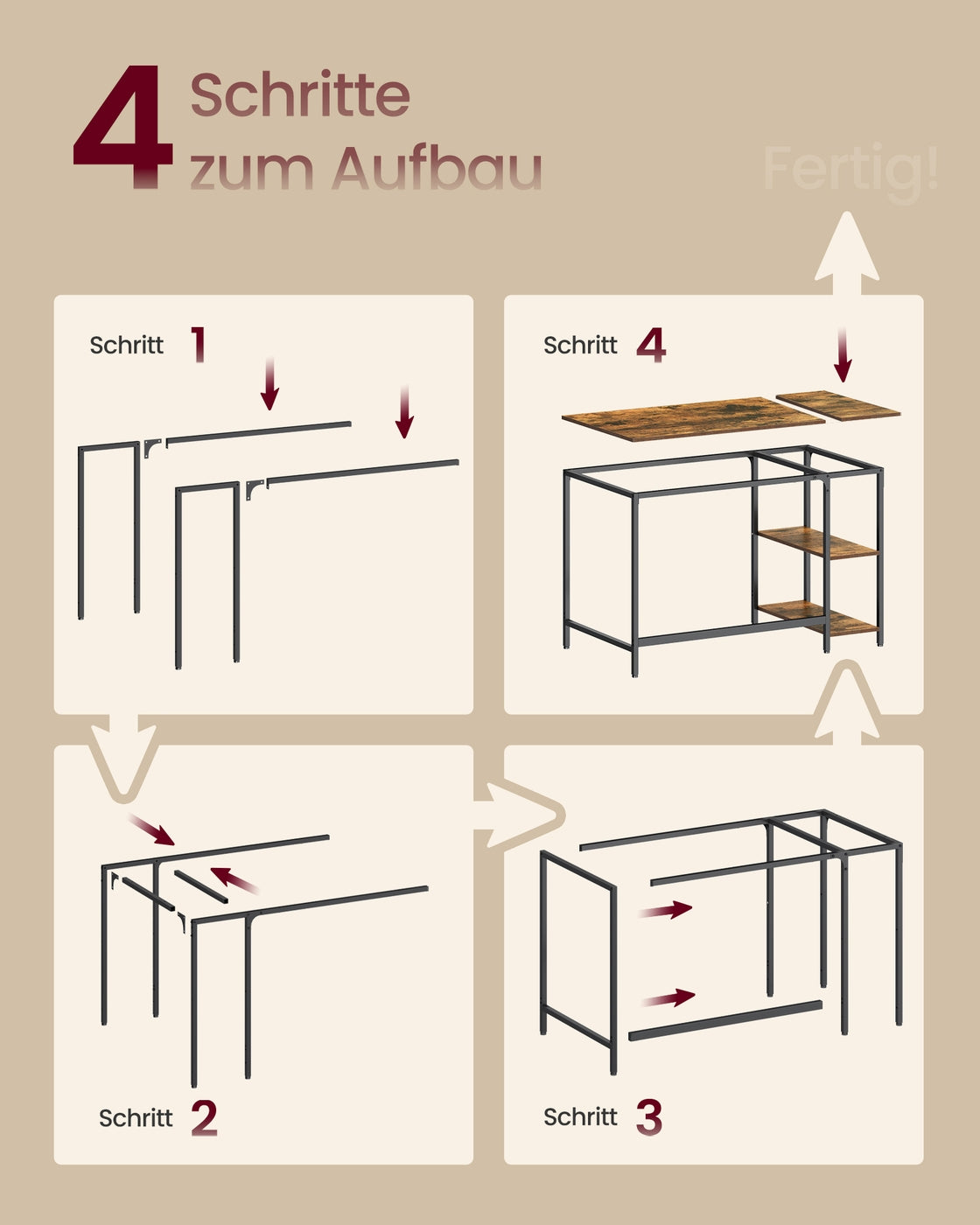 Industrie-Look Schreibtisch