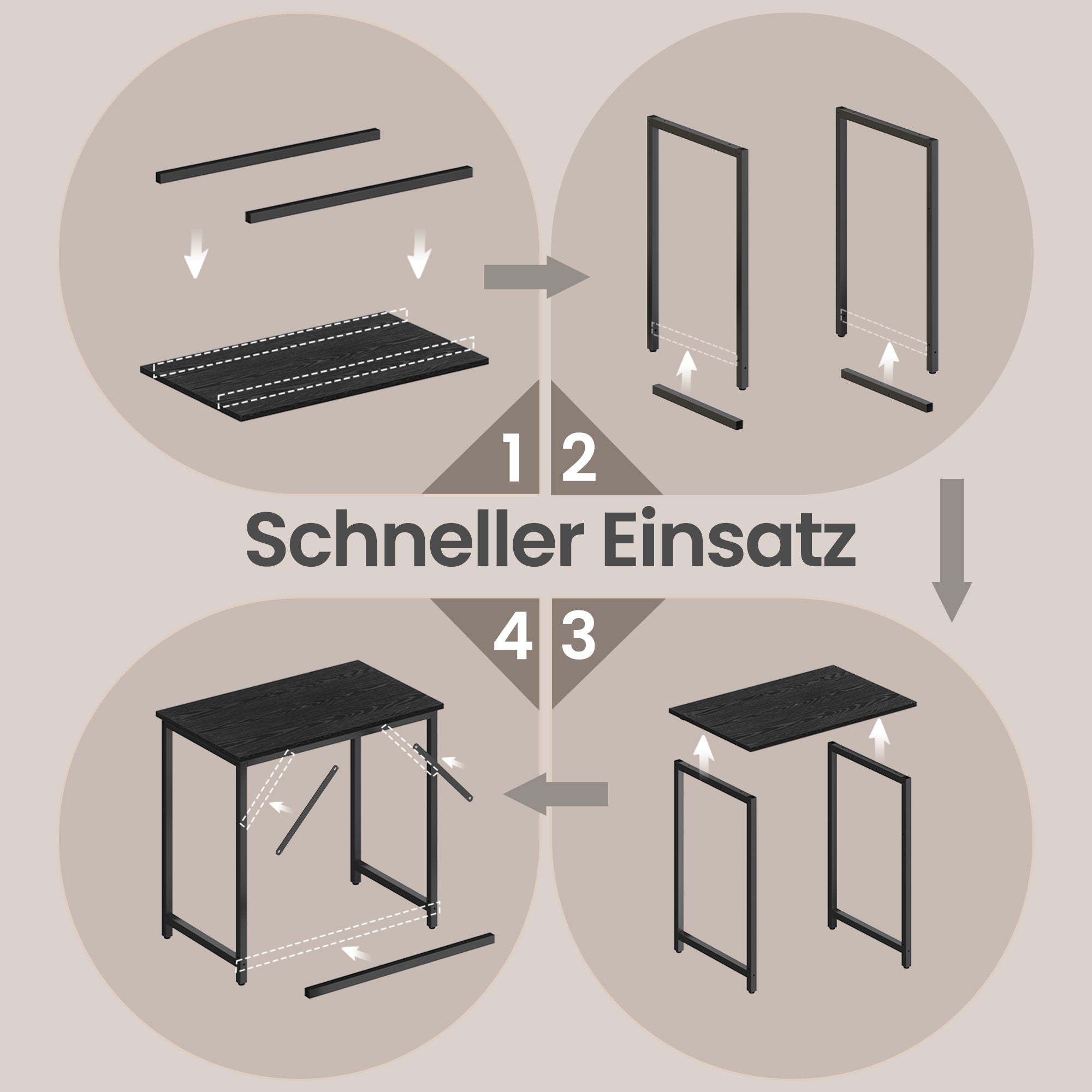 Schreibtisch, kleiner Computertisch, Bürotisch
