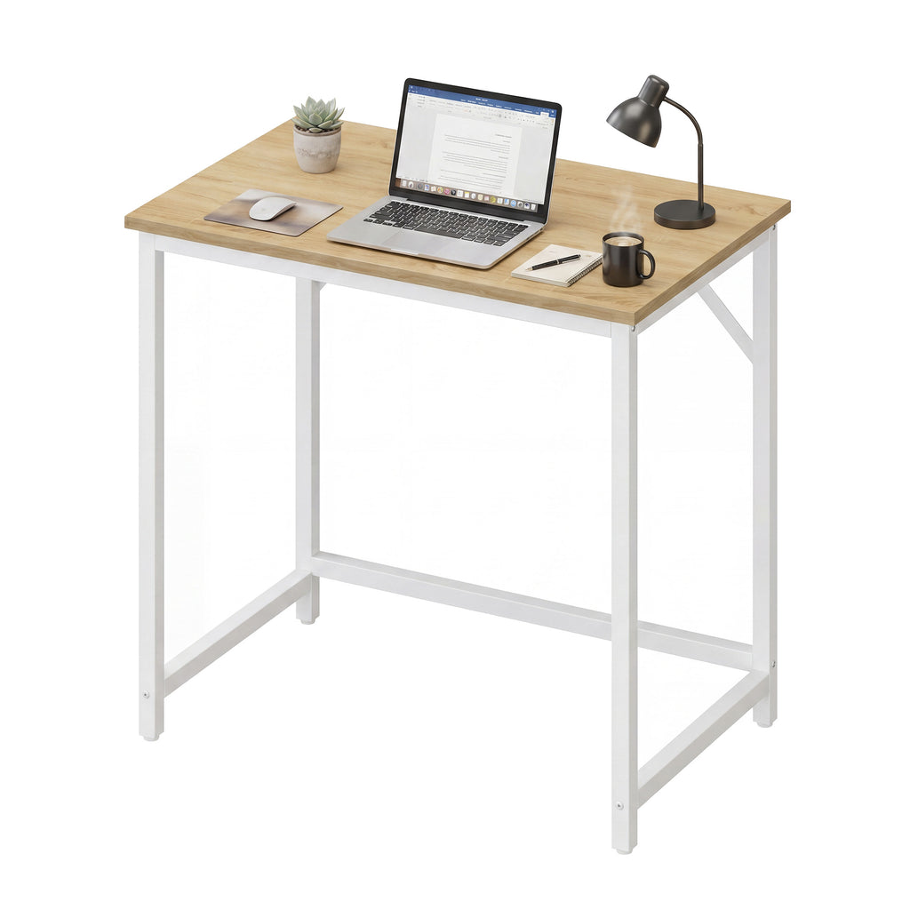 Schreibtisch 80 x 50 x 76 cm, Arbeitstisch aus Holz, Computertisch für Wohnzimmer