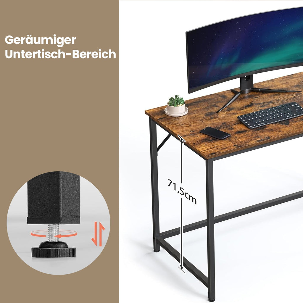 Computertisch mit Stahlrahmen