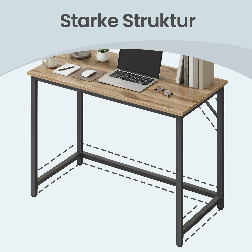 Tisch für Homeoffice, stabiler Computertisch, leichter Aufbau