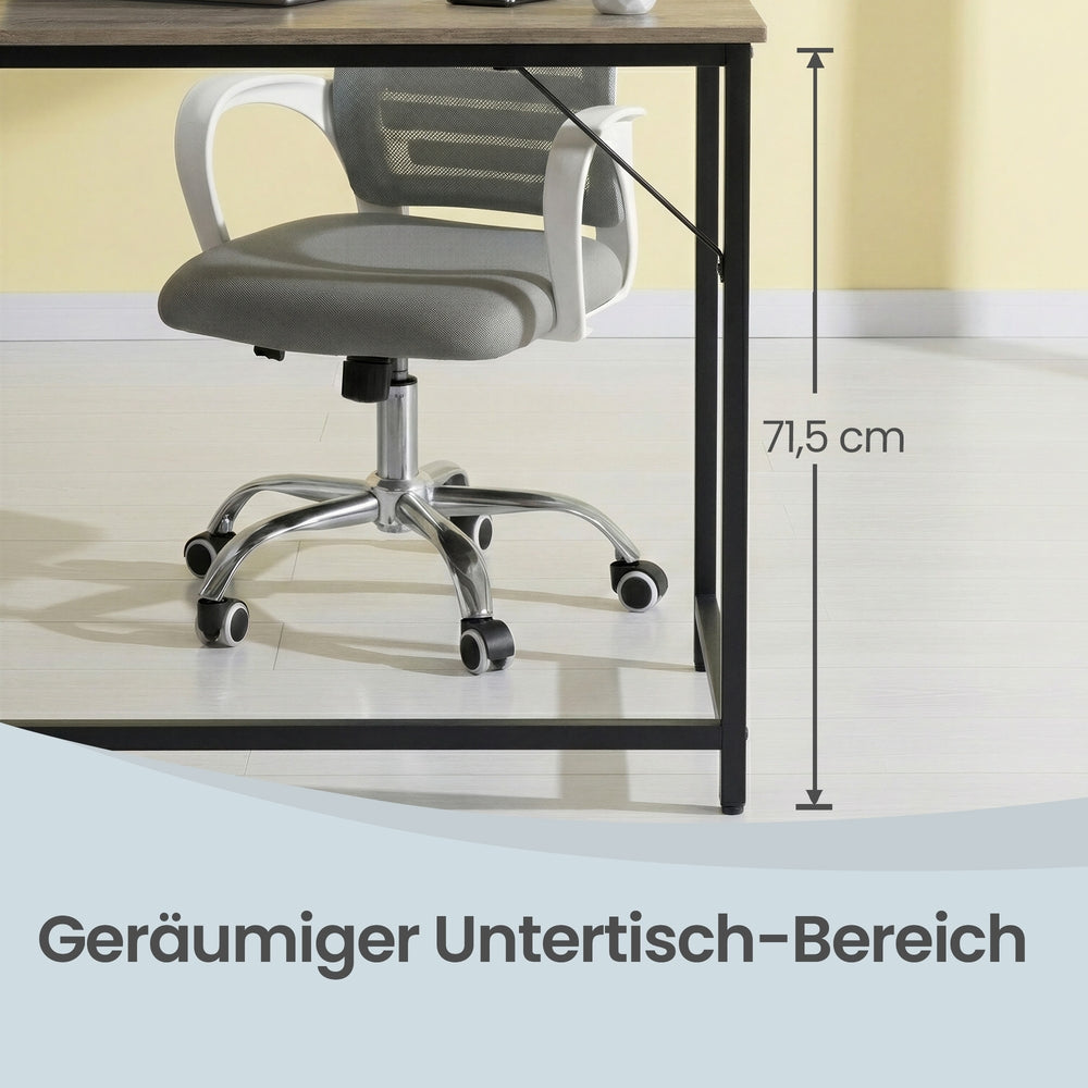 Tisch für Homeoffice, stabiler Computertisch, leichter Aufbau