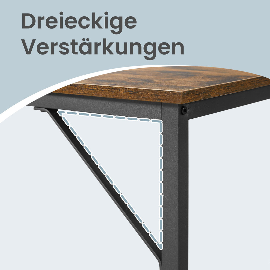 Tisch für Homeoffice, stabiler Computertisch, leichter Aufbau