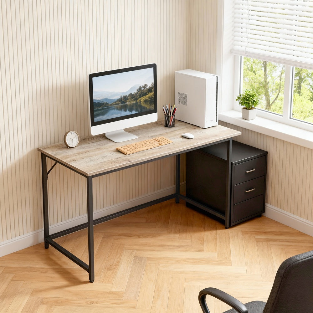 Tisch für Homeoffice, stabiler Computertisch, leichter Aufbau