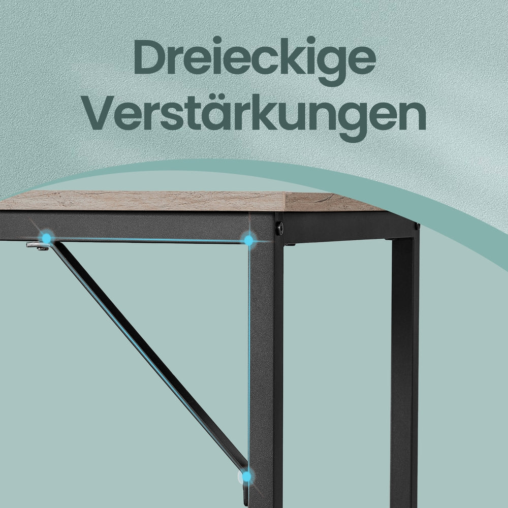 Tisch für Homeoffice, stabiler Computertisch, leichter Aufbau