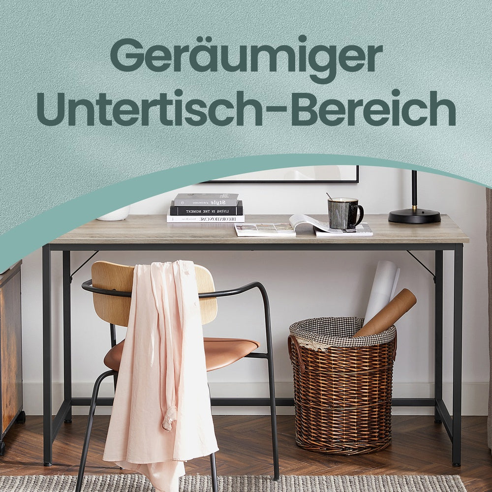 Tisch für Homeoffice, stabiler Computertisch, leichter Aufbau