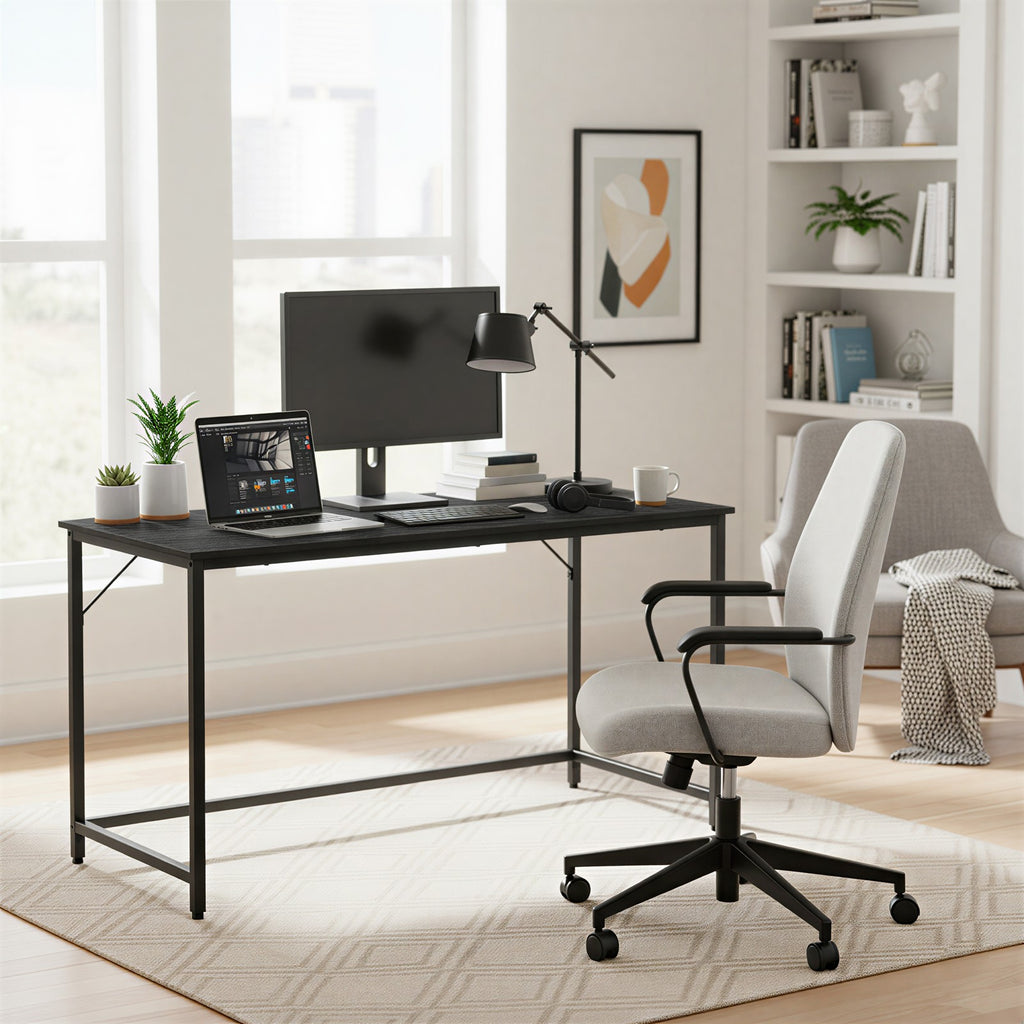 Tisch für Homeoffice, stabiler Computertisch, leichter Aufbau