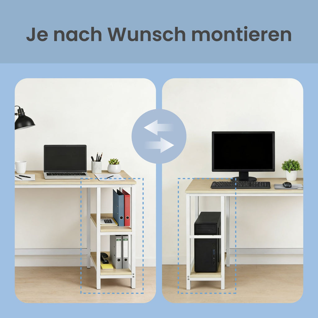 Schreibtisch modern, Bürotisch, 100 x 50 cm