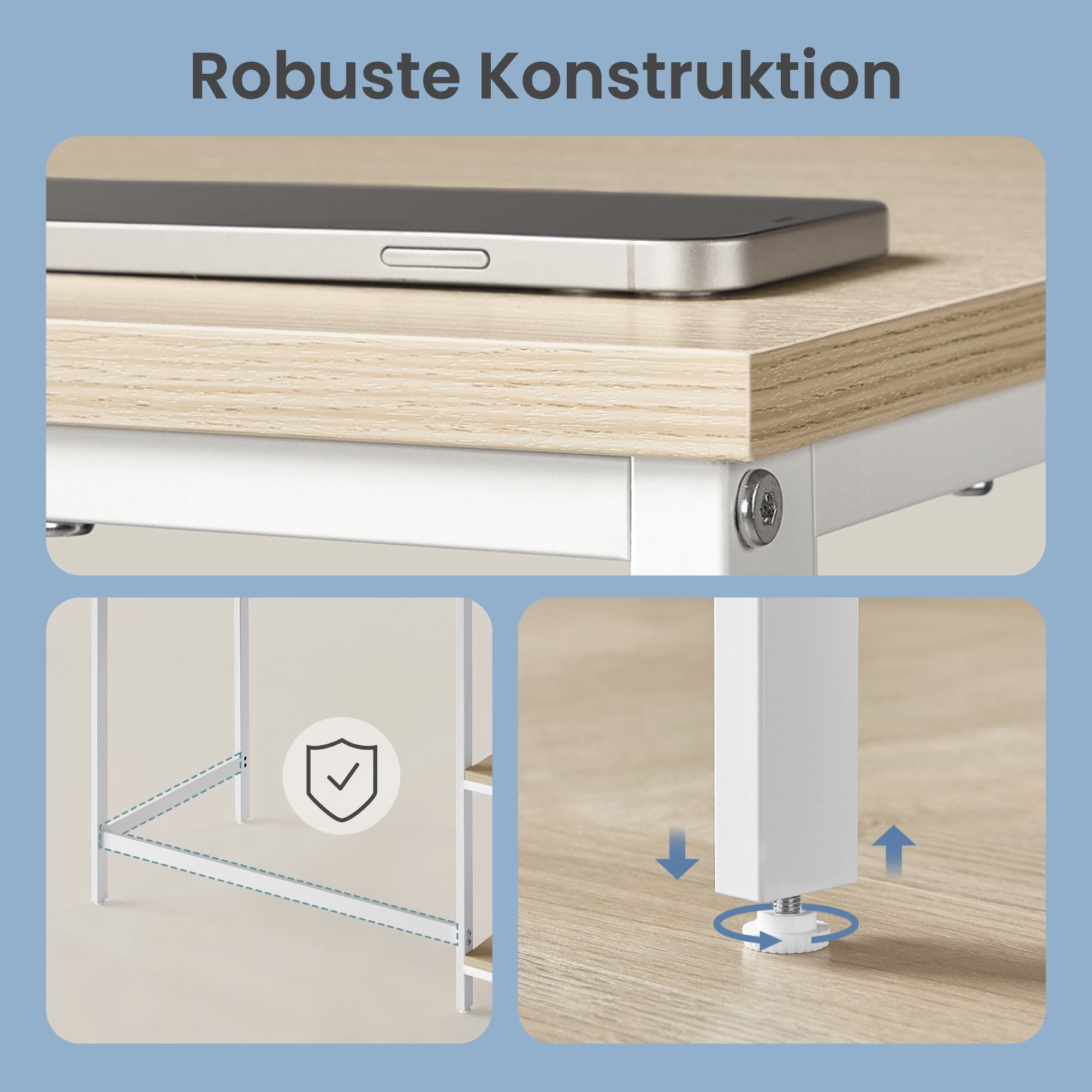 Schreibtisch modern, Bürotisch, 100 x 50 cm