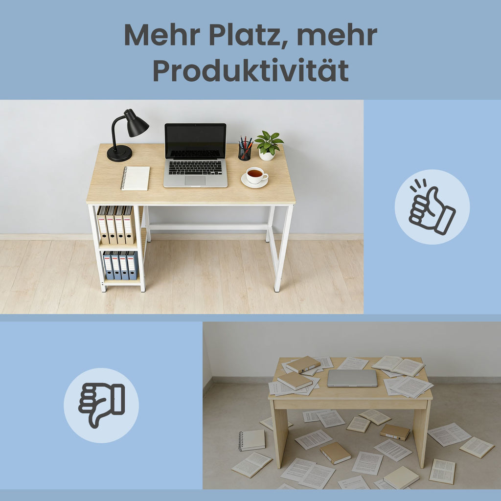 Schreibtisch modern, Bürotisch, 100 x 50 cm