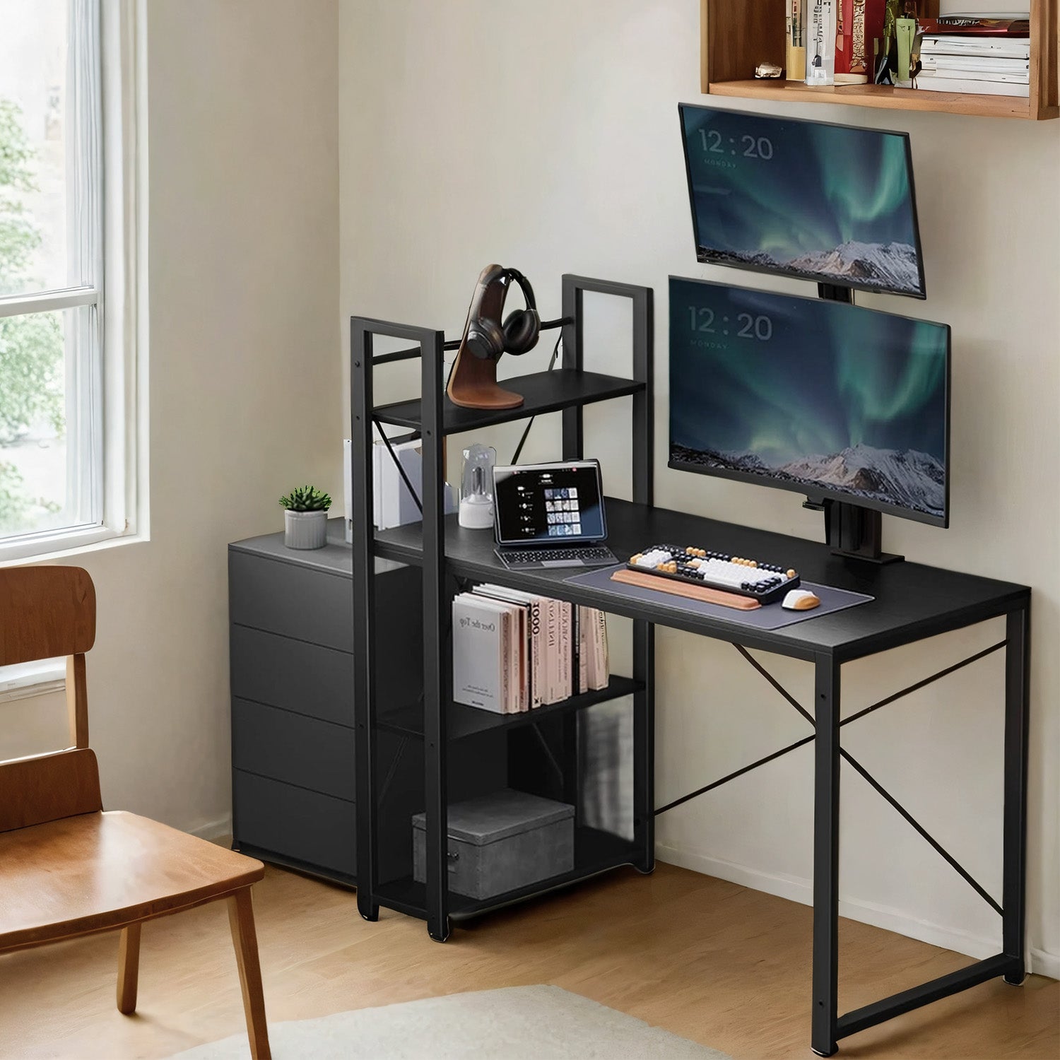Tisch, Schreibtisch mit Regal, Computertisch