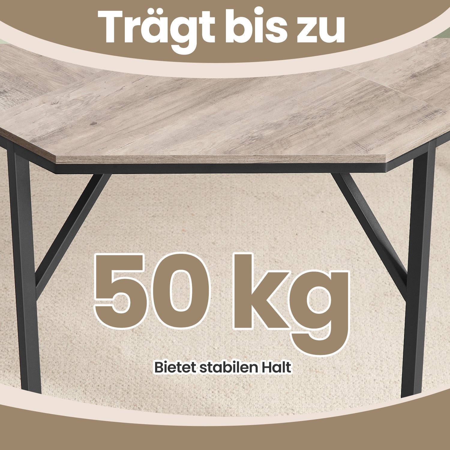 L-förmiger Computertisch