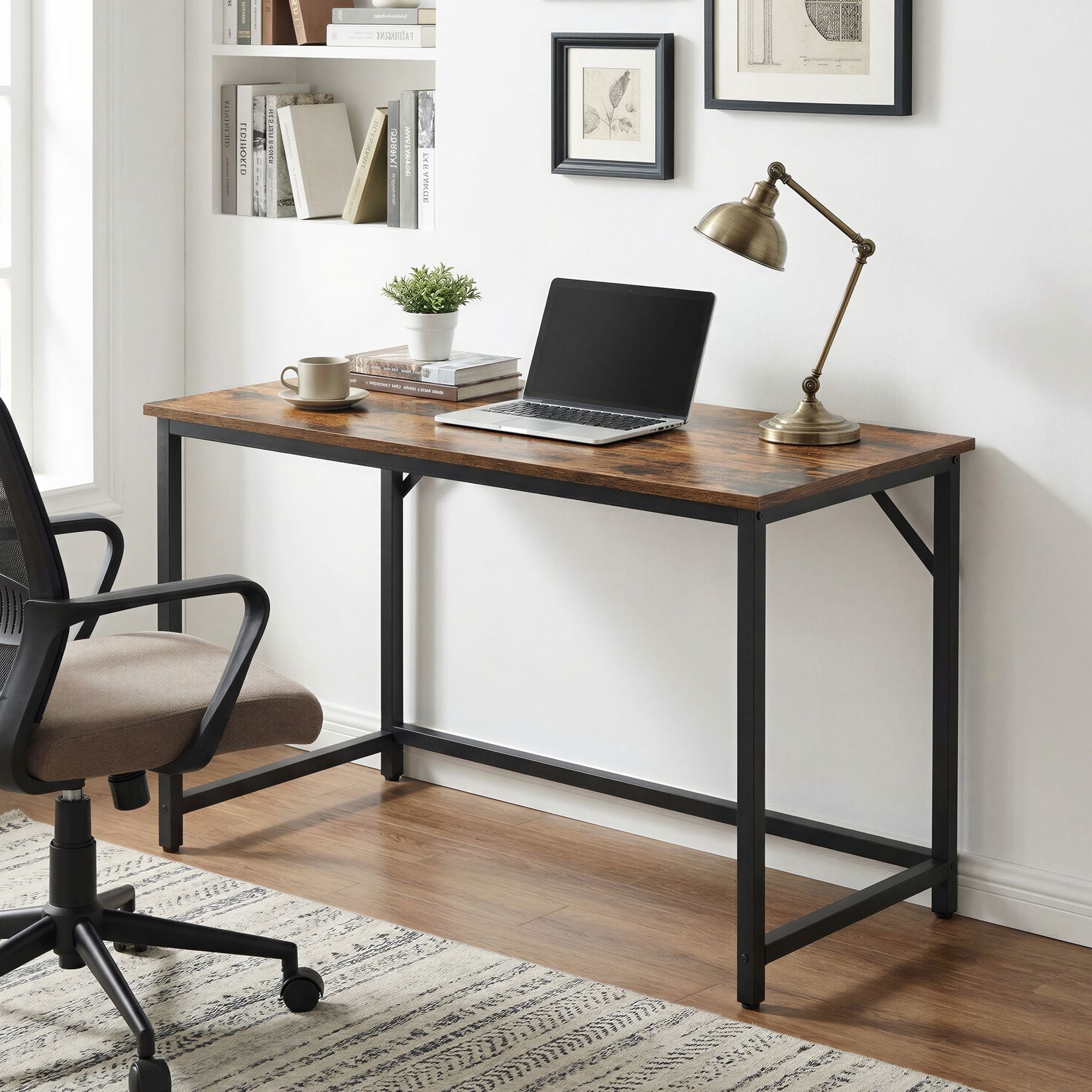 Tisch für Homeoffice, stabiler Computertisch, leichter Aufbau